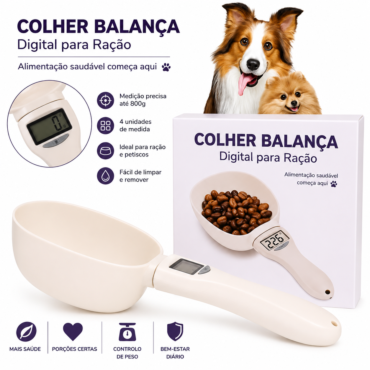Colher Balança Digital para Ração