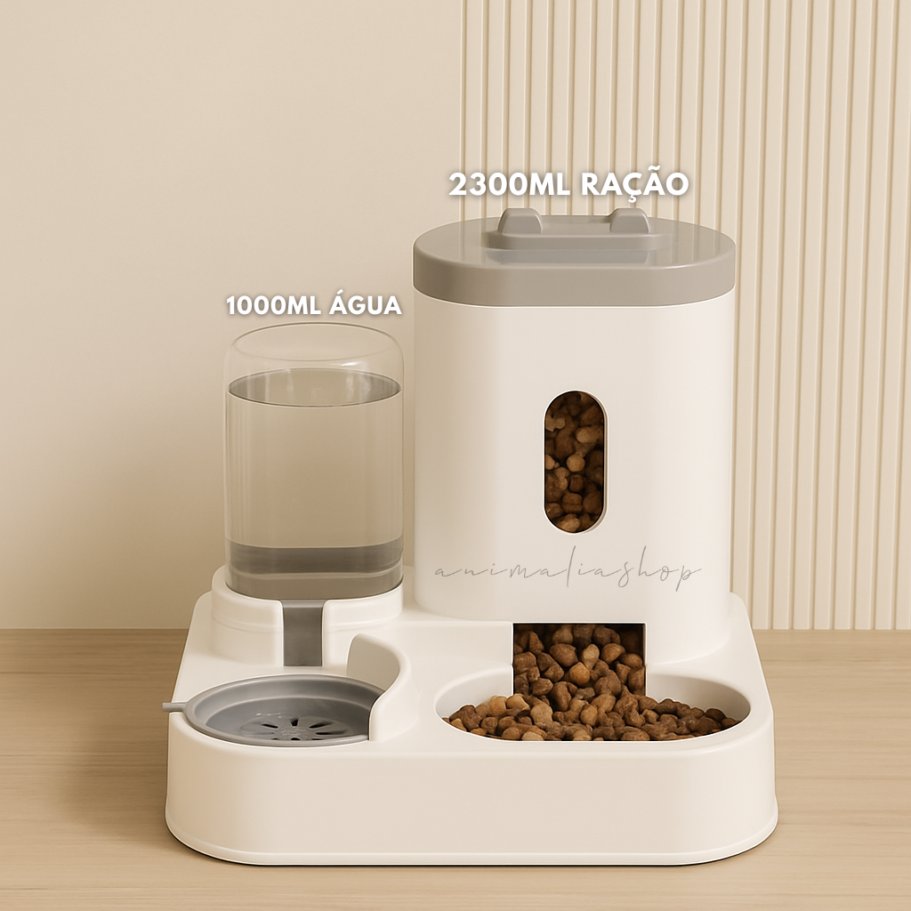Alimentador Automático 2 em 1 com Bebedouro