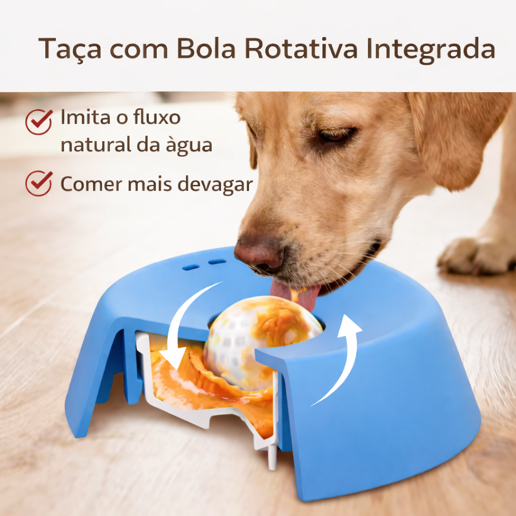 Taça Calmante para Cães – Comer Devagar e Sem Stress