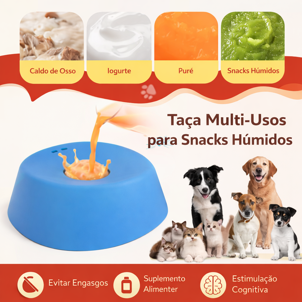 Taça Calmante para Cães – Comer Devagar e Sem Stress