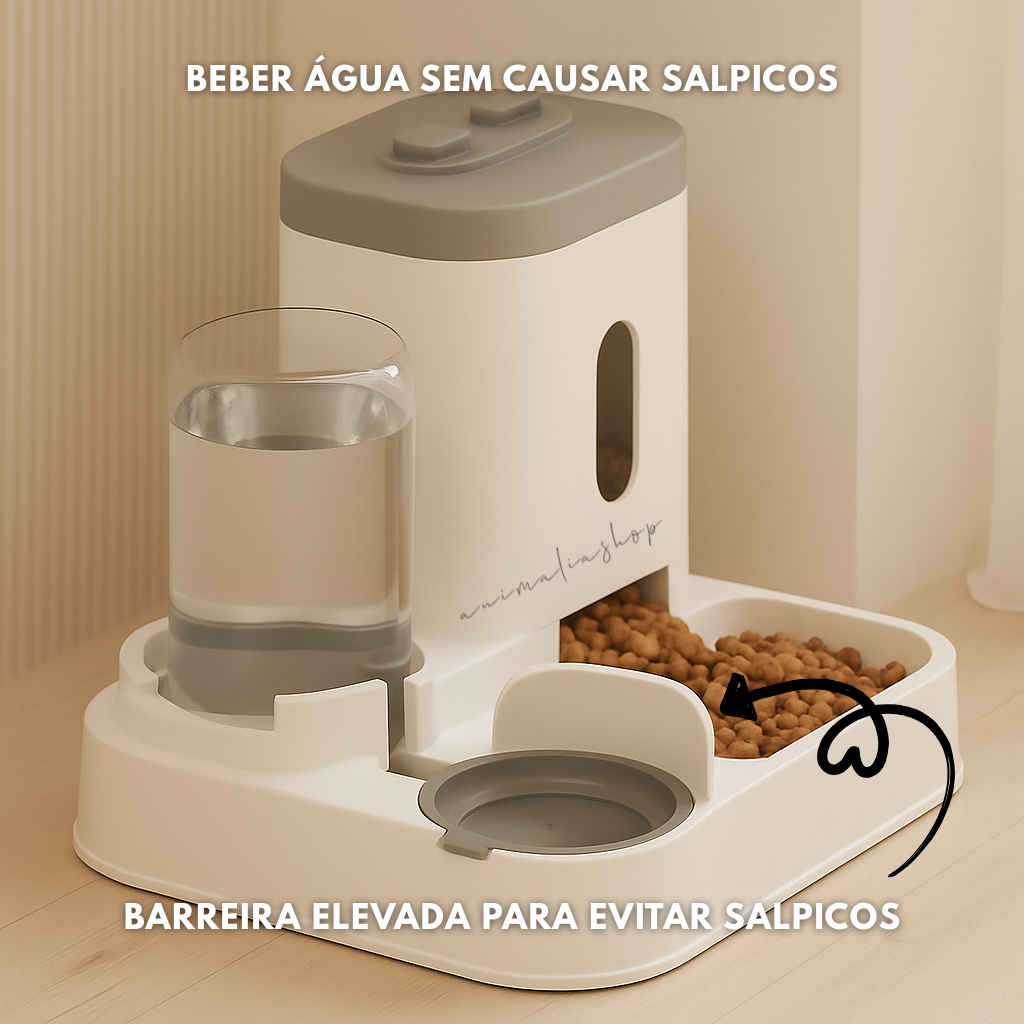 Alimentador Automático 2 em 1 com Bebedouro