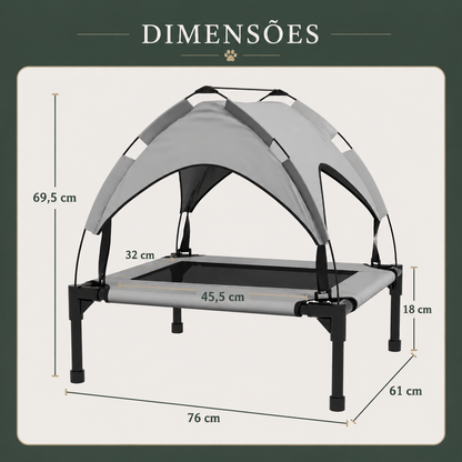 Cama Refrescante Elevada para Cães