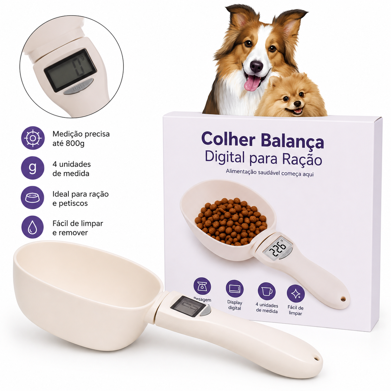 Colher Balança Digital para Ração