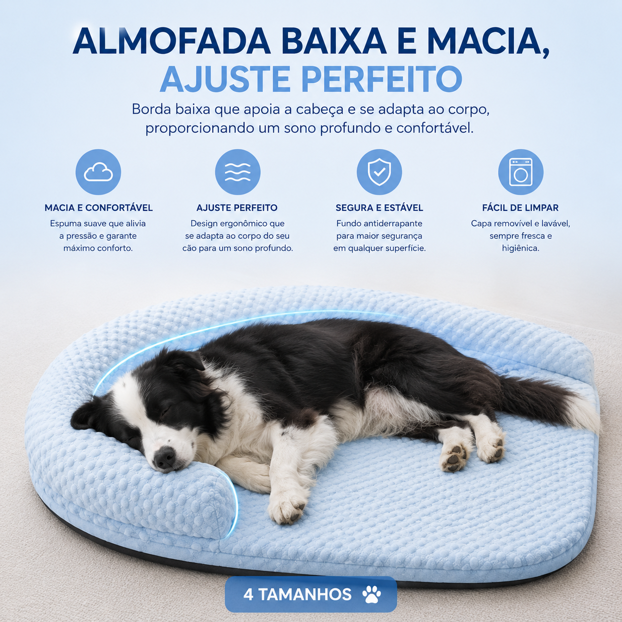 Cama Refrescante Ortopédica para Cães e Gatos