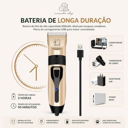 Máquina de Tosquia Profissional para Cães e Gatos – AnimaliaCare